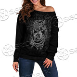 Viking Wolf SED-0632 Off Shoulder Sweaters