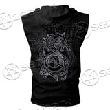 Viking Wolf SED-0632 Zip Sleeveless Hoodie