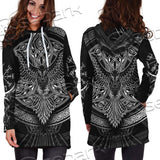 Viking Eagle Pattern SED-0633 Hoodie Dress