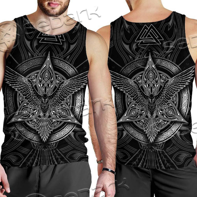 Viking Eagle Pattern SED-0633 Men Tank-tops