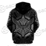 Viking Eagle Pattern SED-0633 Hoodie & Zip Hoodie Raglan