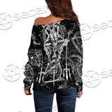 Satanic Art SED-0634 Off Shoulder Sweaters