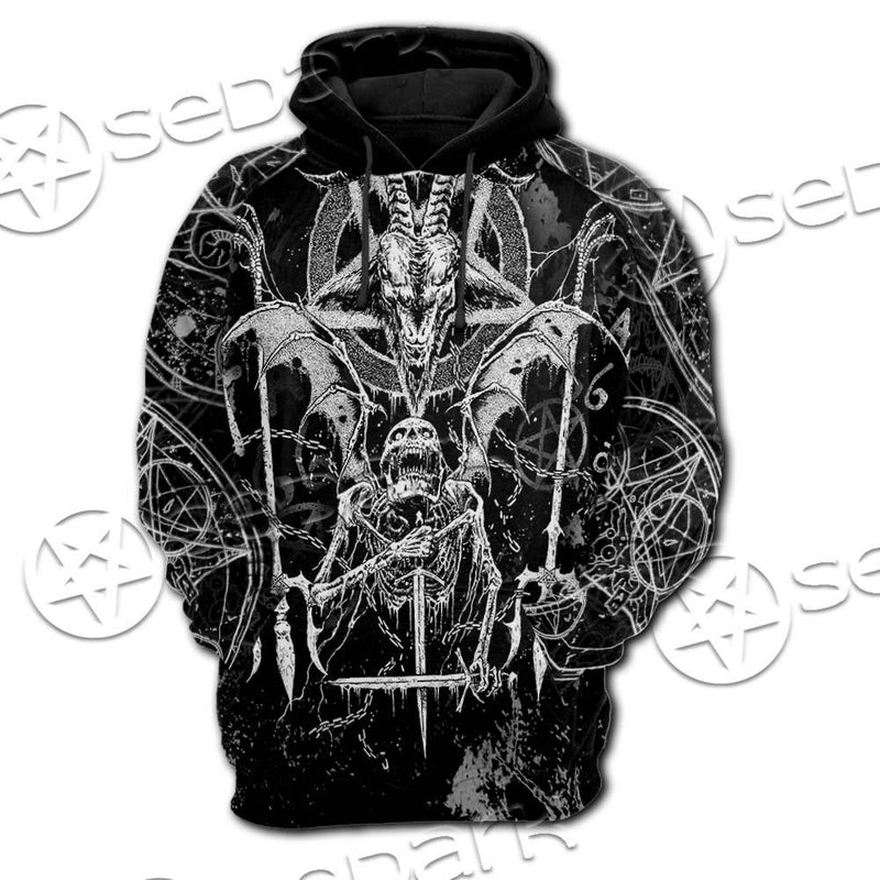 Satanic Art SED-0634 Hoodie & Zip Hoodie Raglan