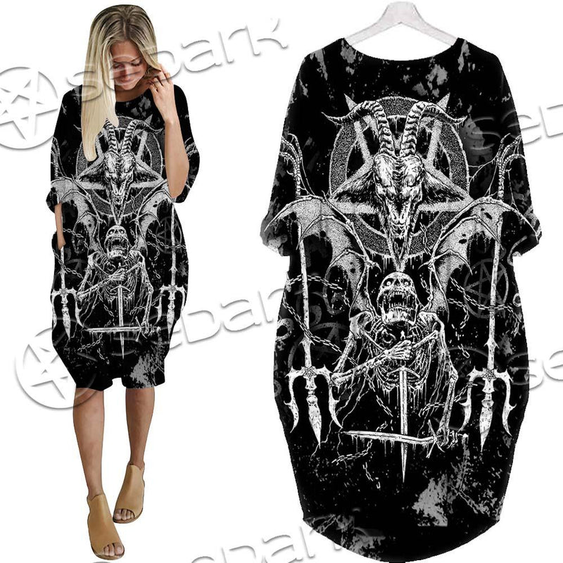 Satanic Art SED-0634 Batwing Pocket Dress
