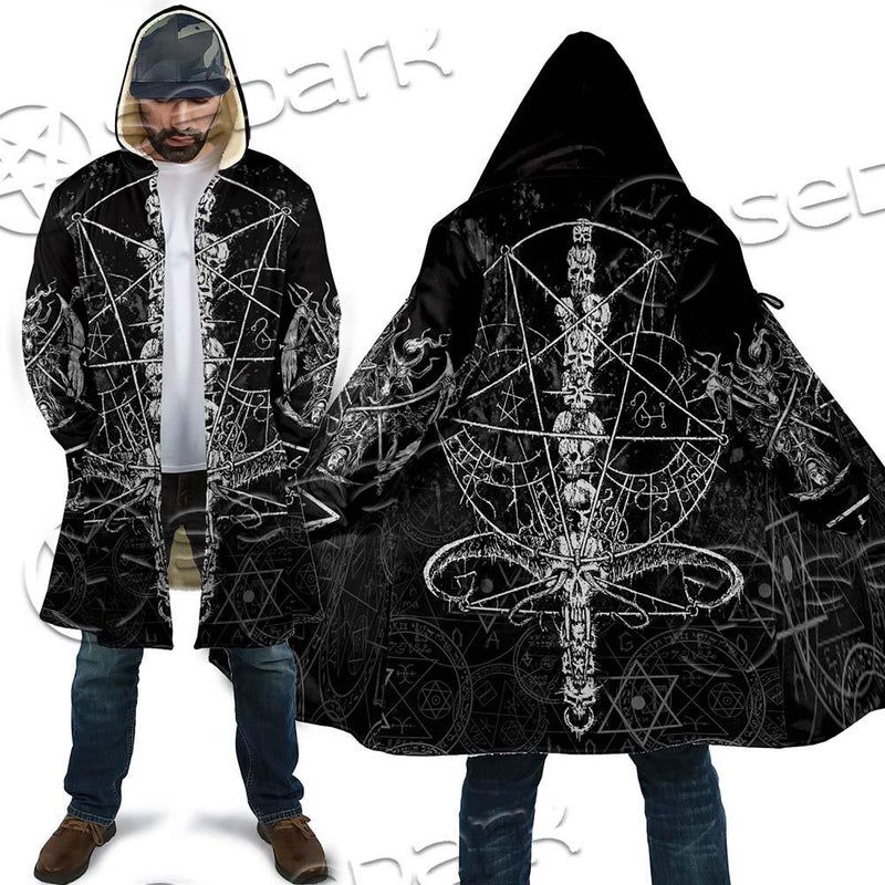 Sigil Of Baphomet And Skull SED-0635 Cloak