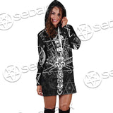 Sigil Of Baphomet And Skull SED-0635 Hoodie Dress