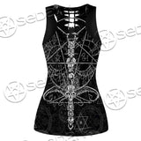 Sigil Of Baphomet And Skull SED-0635 Women Tank Top