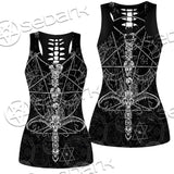 Sigil Of Baphomet And Skull SED-0635 Women Tank Top