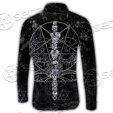 Sigil Of Baphomet And Skull SED-0635 Shirt Allover
