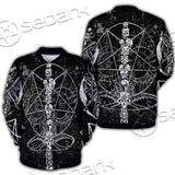 Sigil Of Baphomet And Skull SED-0635 Button Jacket
