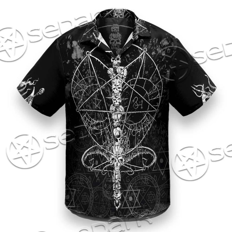 Sigil Of Baphomet And Skull SED-0635 Shirt Allover