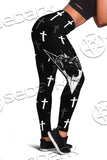 Baphomet Cross SED-0641 Leggings Allover Print