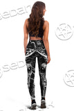 Satanic Goat Head Cross Inverted SED-0644 Leggings Allover Print