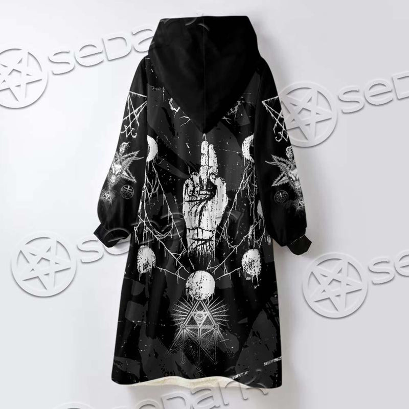 Satan The Wish Of Enmity SED-0647 Oversized Sherpa Blanket Hoodie
