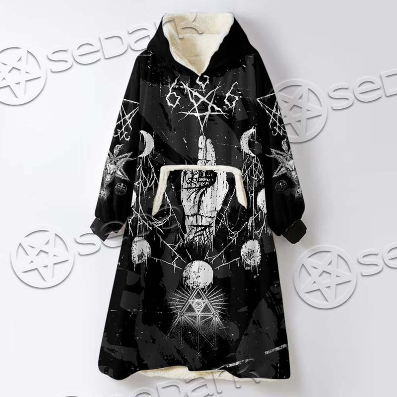 Satan The Wish Of Enmity SED-0647 Oversized Sherpa Blanket Hoodie