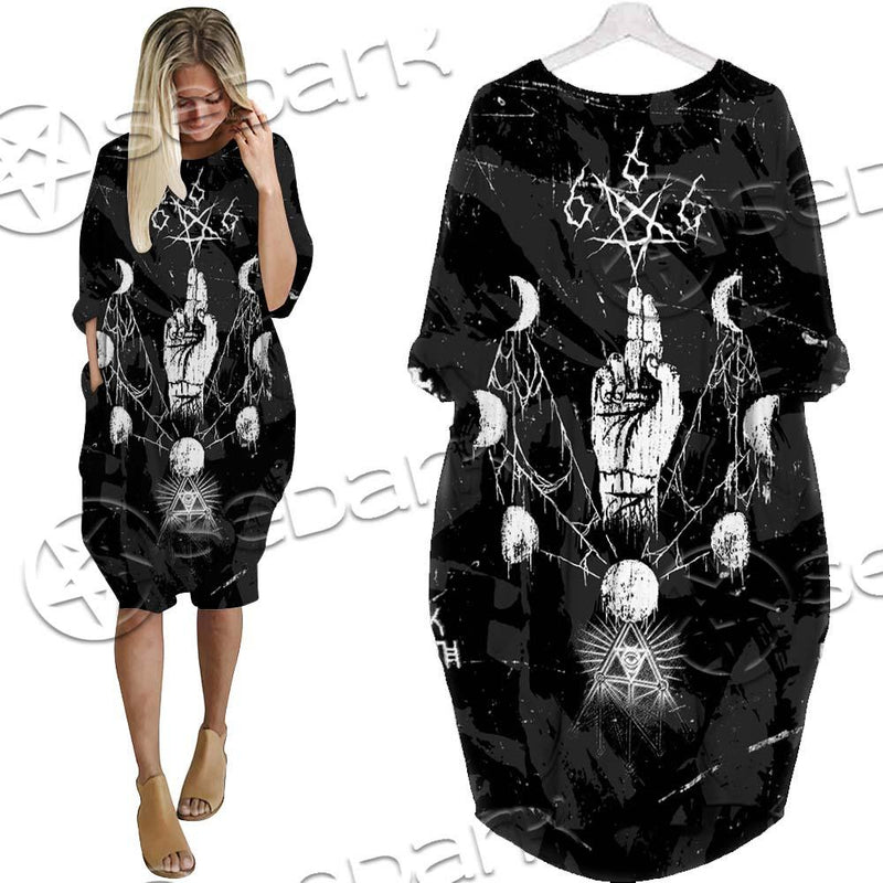 Satan The Wish Of Enmity SED-0647 Batwing Pocket Dress
