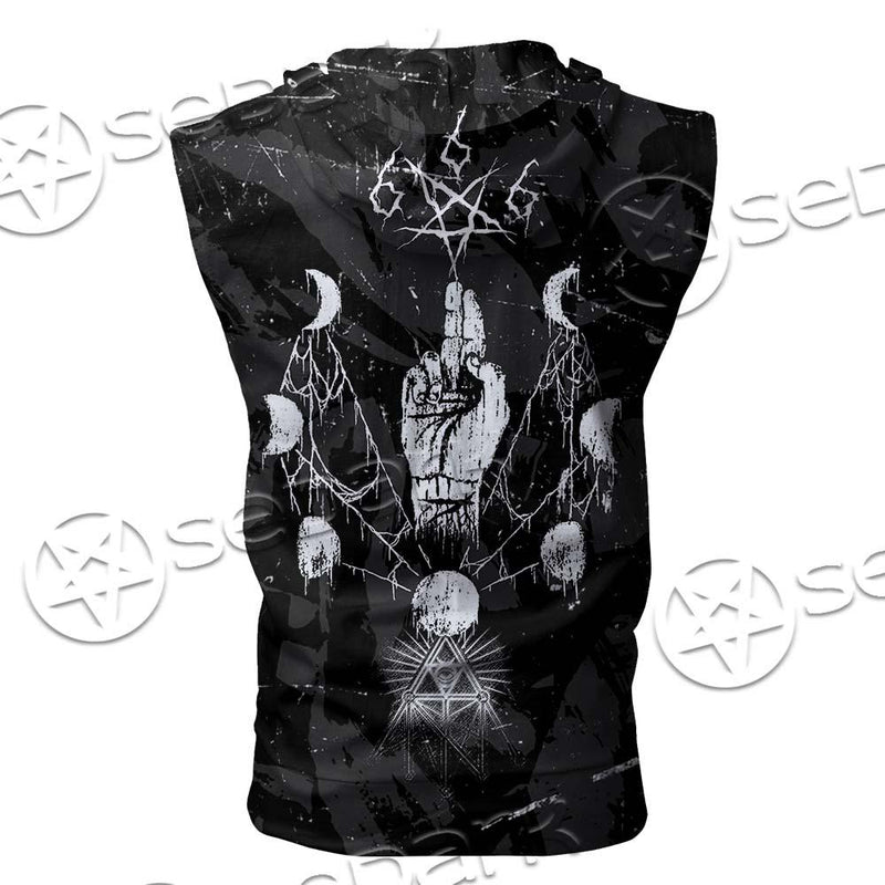 Satan The Wish Of Enmity SED-0647 Zip Sleeveless Hoodie