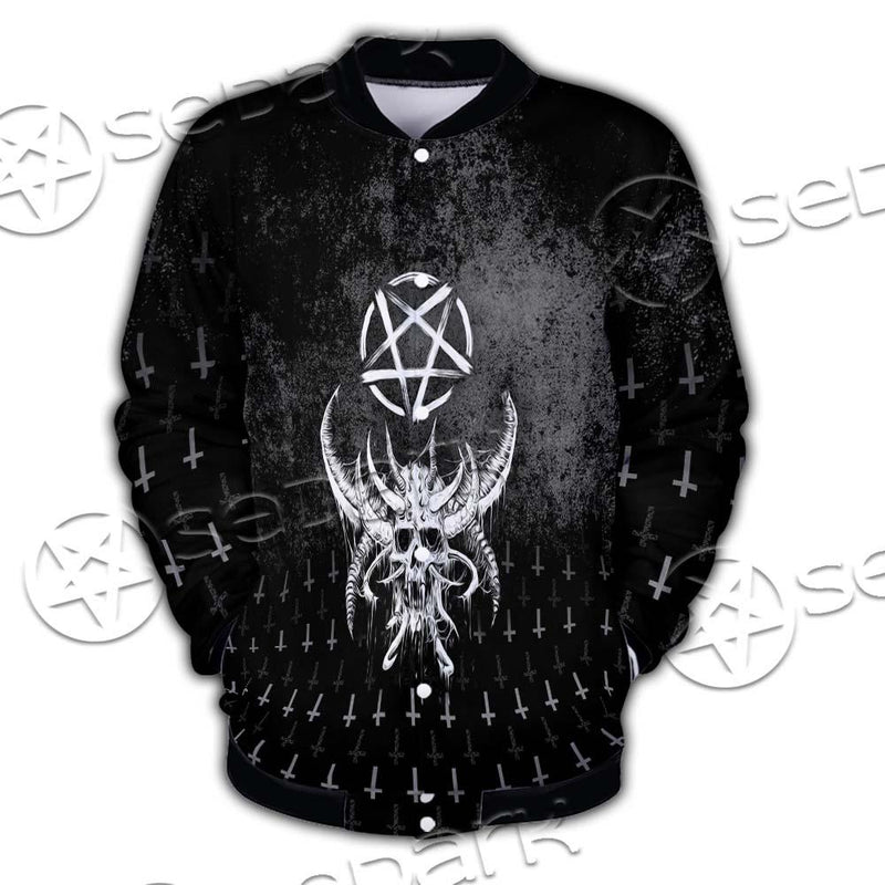 Satanic Skull Smile SED-0648 Button Jacket