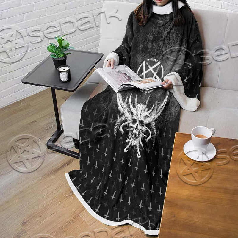 Satanic Skull Smile SED-0648 Sleeved Blanket