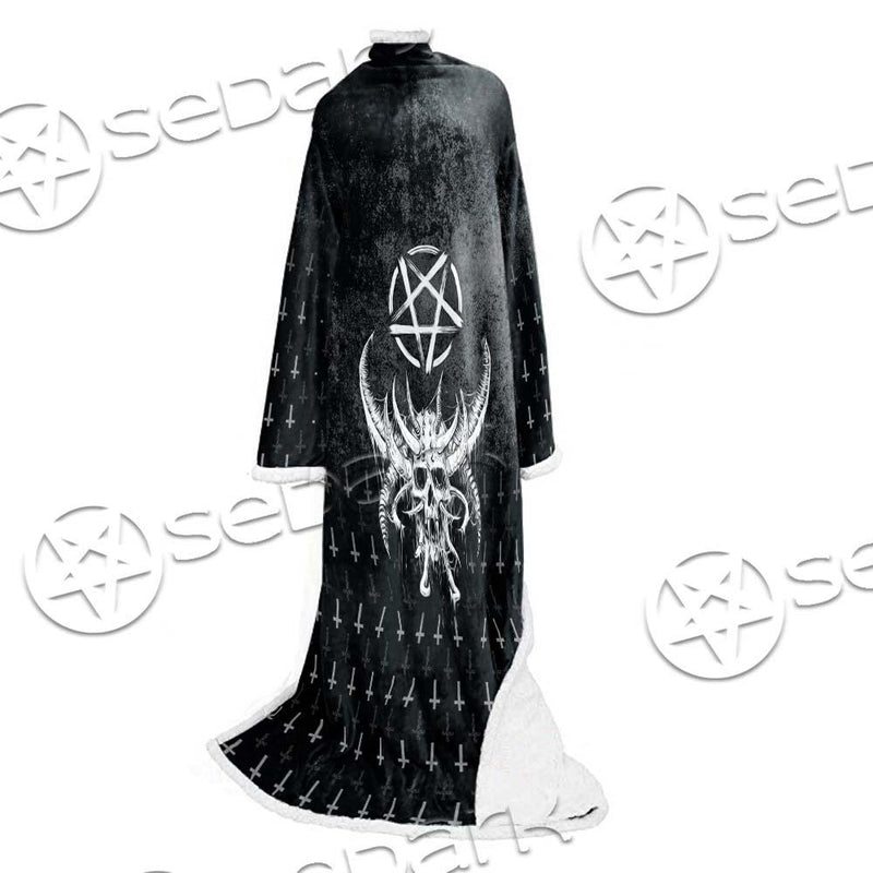Satanic Skull Smile SED-0648 Sleeved Blanket