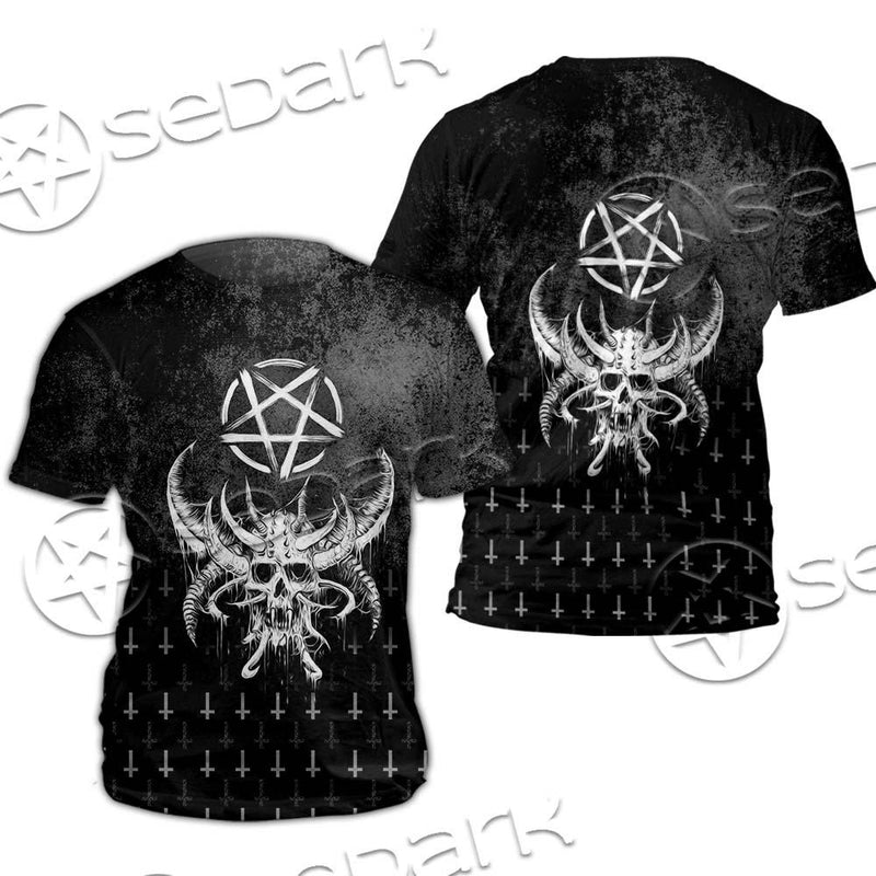 Satanic Skull Smile SED-0648 Unisex T-shirt