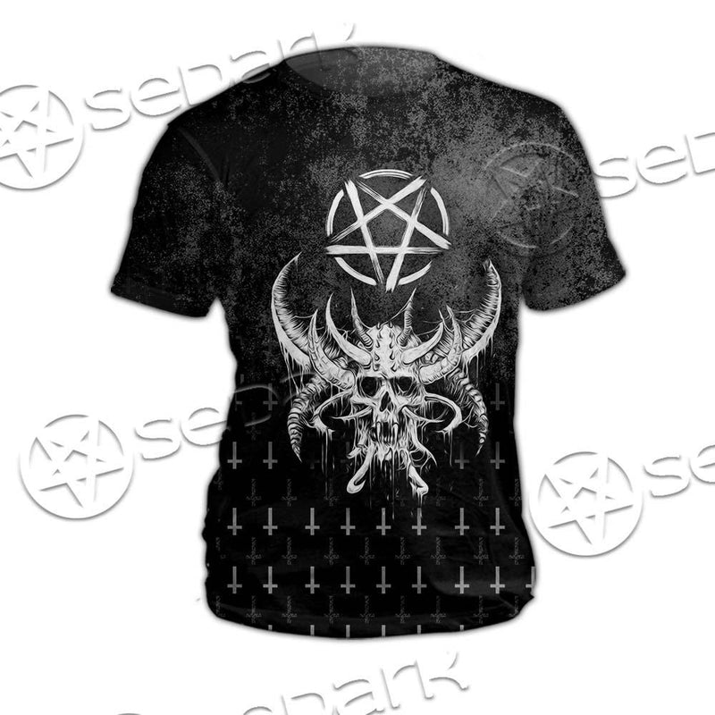 Satanic Skull Smile SED-0648 Unisex T-shirt
