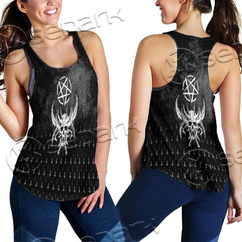Satanic Skull Smile SED-0648 Women Tank Top