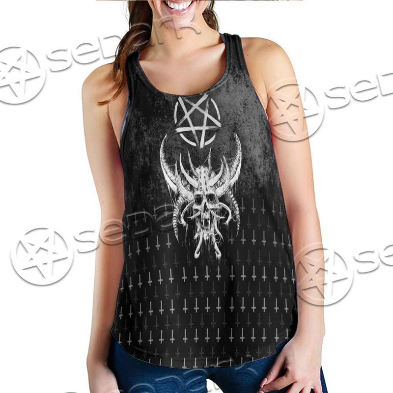 Satanic Skull Smile SED-0648 Women Tank Top