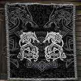 The Nordic Monster Wolf Viking SED-0653 Quilt