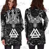 Viking Magical Runic Compass SED-0654 Hoodie Dress