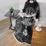 Viking Magical Runic Compass SED-0654 Sleeved Blanket