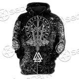 Viking Magical Runic Compass SED-0654 Hoodie & Zip Hoodie Raglan