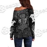 Viking Thor'S Hammer SED-0655 Off Shoulder Sweaters