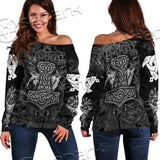 Viking Thor'S Hammer SED-0655 Off Shoulder Sweaters