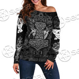 Viking Thor'S Hammer SED-0655 Off Shoulder Sweaters