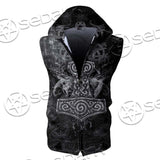 Viking Thor'S Hammer SED-0655 Zip Sleeveless Hoodie