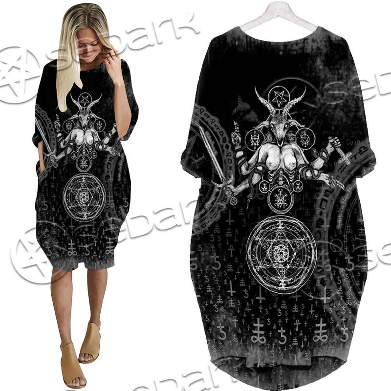 Occult Art SED-0657 Batwing Pocket Dress