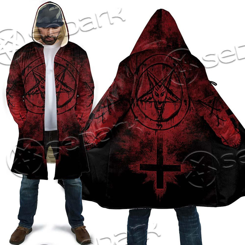 Red Sigil Of Baphomet SED-0658 Cloak