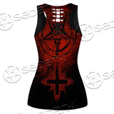 Red Sigil Of Baphomet SED-0658 Women Tank Top