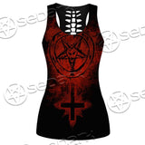 Red Sigil Of Baphomet SED-0658 Women Tank Top