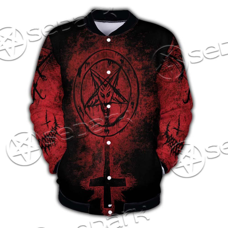 Red Sigil Of Baphomet SED-0658 Button Jacket