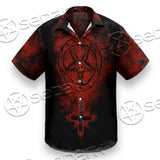 Red Sigil Of Baphomet SED-0658 Shirt Allover
