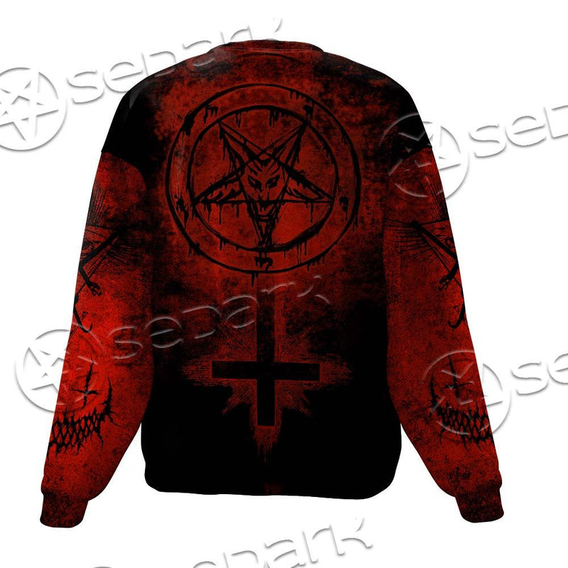 Red Sigil Of Baphomet SED-0658 Unisex Sweatshirt