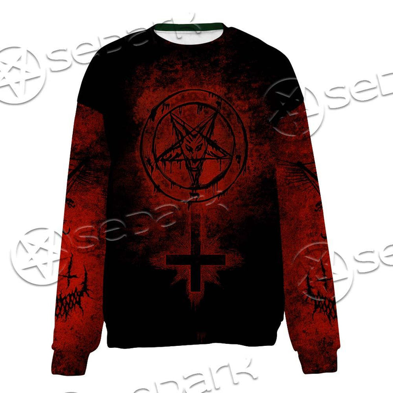 Red Sigil Of Baphomet SED-0658 Unisex Sweatshirt