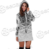 Ancient Viking Warrior Symbols SED-0659 Hoodie Dress