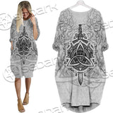 Ancient Viking Warrior Symbols SED-0659 Batwing Pocket Dress