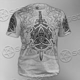 Ancient Viking Warrior Symbols SED-0659 Unisex T-shirt