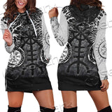 Viking Symbol Tree Of Life SED-0660 Hoodie Dress