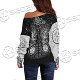 Viking Symbol Tree Of Life SED-0660 Off Shoulder Sweaters