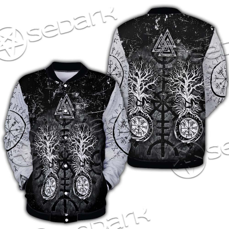 Viking Symbol Tree Of Life SED-0660 Button Jacket